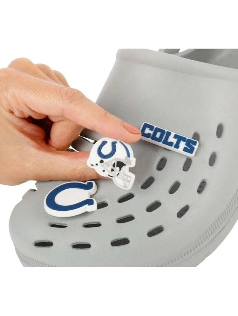 NFL Team Logo Officially Licensed 10-Pack Shoe Charms, Indiana Colts